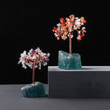 1PC Natural crystal rubble fortune tree Rough Crystal flower tree Irregular Rose quartz