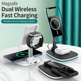 3in1  15W Folding Wireless Magnetic Charger Universal Charging Fast Convenient