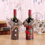 3pcs Festive Christmas Wine Bottle Cover