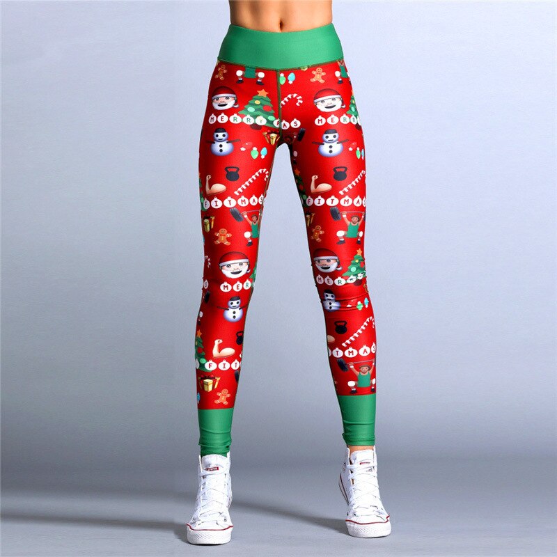 Christmas Trousers Leggings For Women