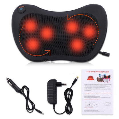 Relaxation Massage Pillow Vibrator Electric Shoulder Back Heating Kneading Infrared therapy pillow