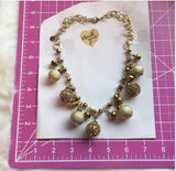 Brand New Big Chunky Statement Bib Gold Necklace . Women's Ladies Fashion Jewelry - Findsbyjune.com