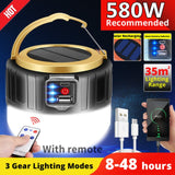 580W Outdoor Camping Solar Light