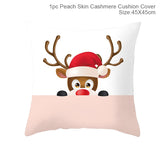 3pcs 45x45cm Cartoon Christmas Print Design Pillowcase