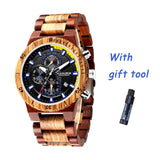 Natural Wooden Bamboo Strap Men's Quartz Watch