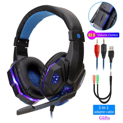 LED Light Wired Gamer Headset Gamers Toolkit