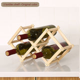 Wooden Wine Bottle Storage Rack