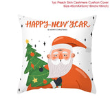 3pcs 45x45cm Cartoon Christmas Print Design Pillowcase