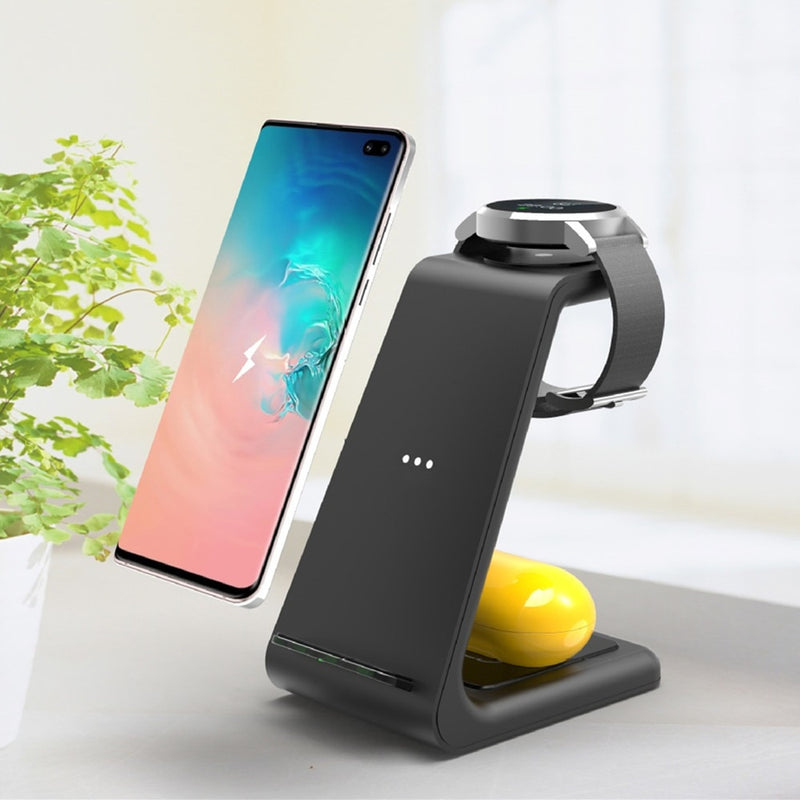 3 in 1 Induction Qi Wireless Charger Holder For iPhone