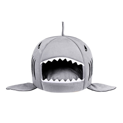 Soft Pet Cushion Dog House Shark Tail Fins Design