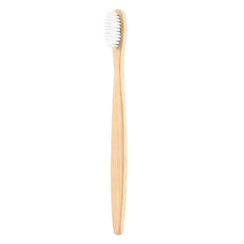 1Pc Natural Bamboo Toothbrush Flat Bamboo Handle Soft Bristle Toothbrush