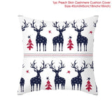 3pcs 45x45cm Cartoon Christmas Print Design Pillowcase