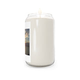 " Sunset View " Design Scented Candle, 13.75oz Holiday Gift Birthday Gift Comfort Spice Scent, Sea Breeze Scent, Vanilla Bean Scent Home Decor