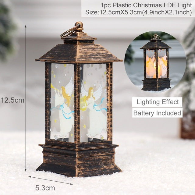 3pcs Christmas Lantern Light Home Decorations