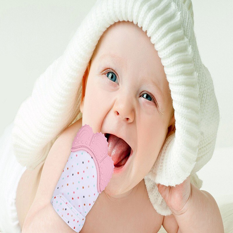 Baby Teething Mitten Ease Teething Pain for all Lovely Babies.