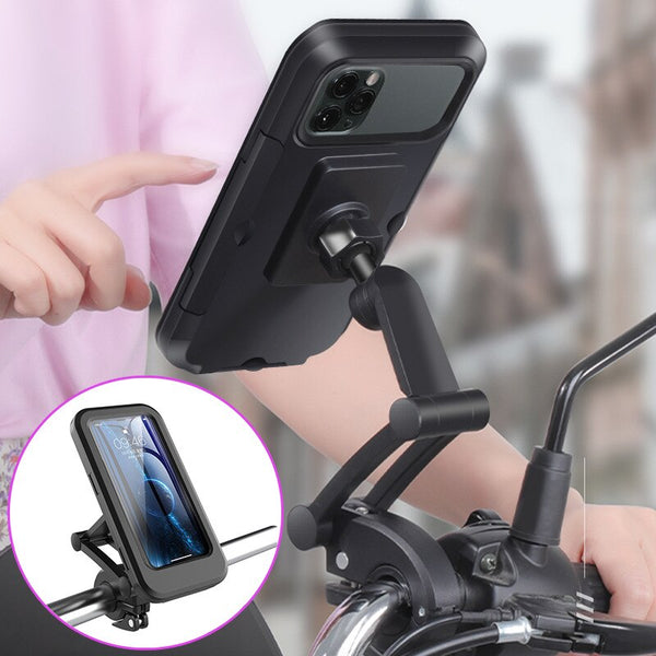 3pcs Bicycle Motorcycle Phone Holder Waterproof Case Bike Phone Bag