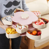 Creative Flower Petal Fruit Plate Candy Storage Box