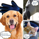 3pcs Five-Finger De-Shedding Pet Grooming Massage Gloves