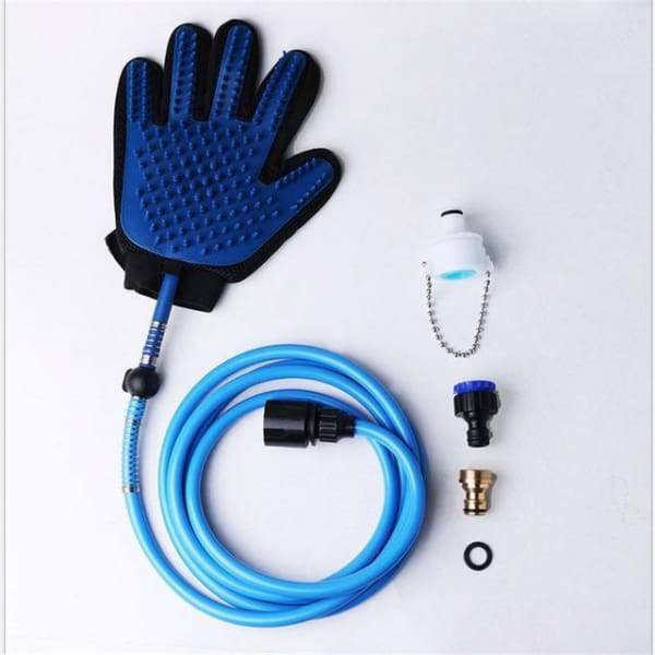 Pet Bathing Glove Tool Shower Head Combine Grooming Glove with Water Sprayer