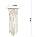 Macrame Wall Hanging Boho Tapestry Angels Wing Woven Bohemian Wall Decor Home Decoration For Apartment Bedroom Living Room