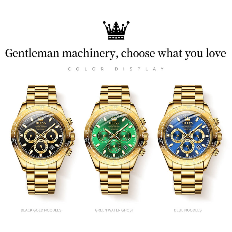 Men's Automatic Mechanical Watch Waterproof Stainless Steel Strap Men's Mechanical Watch Fashion