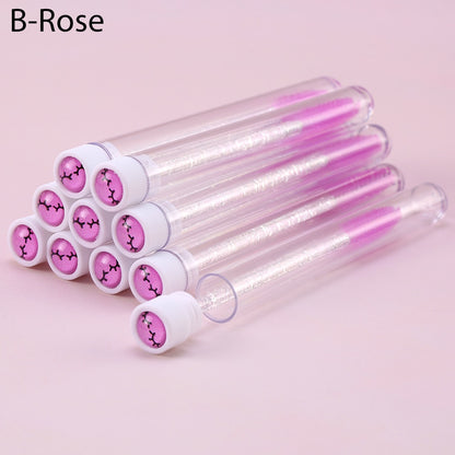 Eyelash Extender Disposable Eyebrow Brush Separate Tube Design Charming Diamond Bottom Mascara Stick Applicator