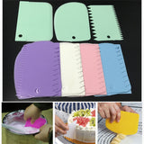 3PCS/Set Plastic Cake Decorating Tools Dough Icing Scrappers  Kitchen Accessories Cake Edge Smoother Kit