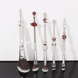 10pcs Anime Makeup Brushes Set Cosmetic Powder Eyeshadow Eyebrow Lip Make Up Tools Sharingan Akatsukic For Fans Brush