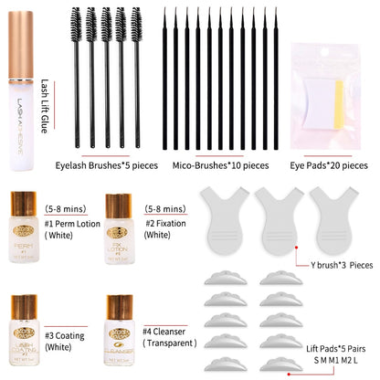 Fast Perm Mini Eyelash Kit Lashes lift Cilia Make Up Perming Lifting Growth Treatments Brushes Pads Beauty Tools