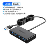 USB HUB 4 Port USB 3.0 Splitter With Micro USB Power Port Multiple High Speed OTG Adapter for Computer Laptop Accessories