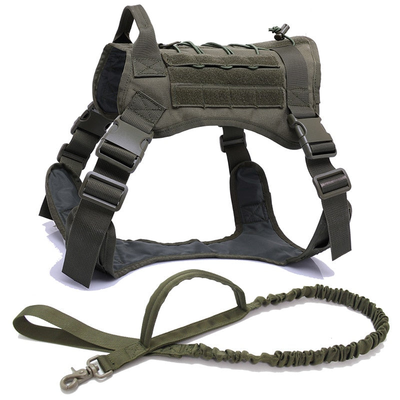 Tactical Dog Harnesses Pet Training Vest Dog Harness And Leash Set For Small Medium Big Dogs Walking Hunting Free Shipping Items