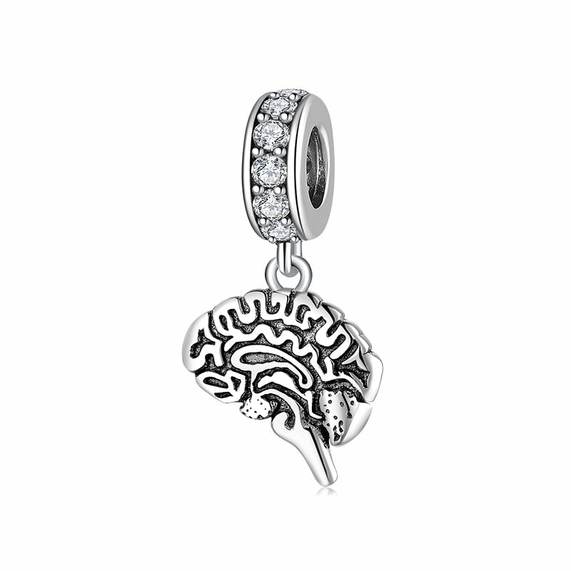 Hot 925 Sterling Silver Love Heart Hat Charm Sparkling CZ Fine Beads fit Original Pandora Bracelets Women Jewelry Making - Findsbyjune.com