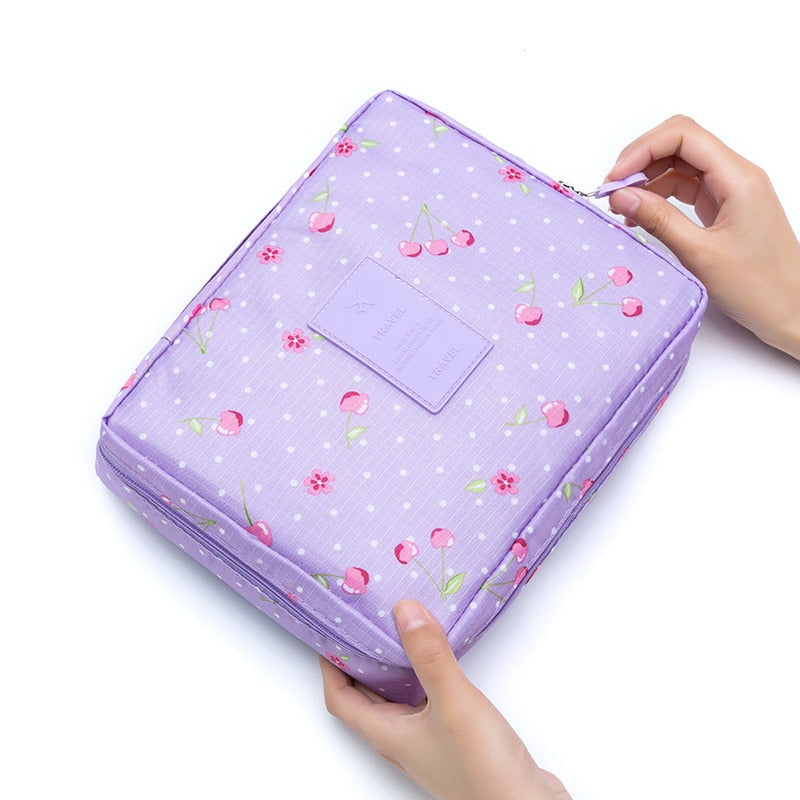 Outdoor Multifunction travel Cosmetic Bag Women Toiletries Organizer Waterproof Female Storage Make up Cases