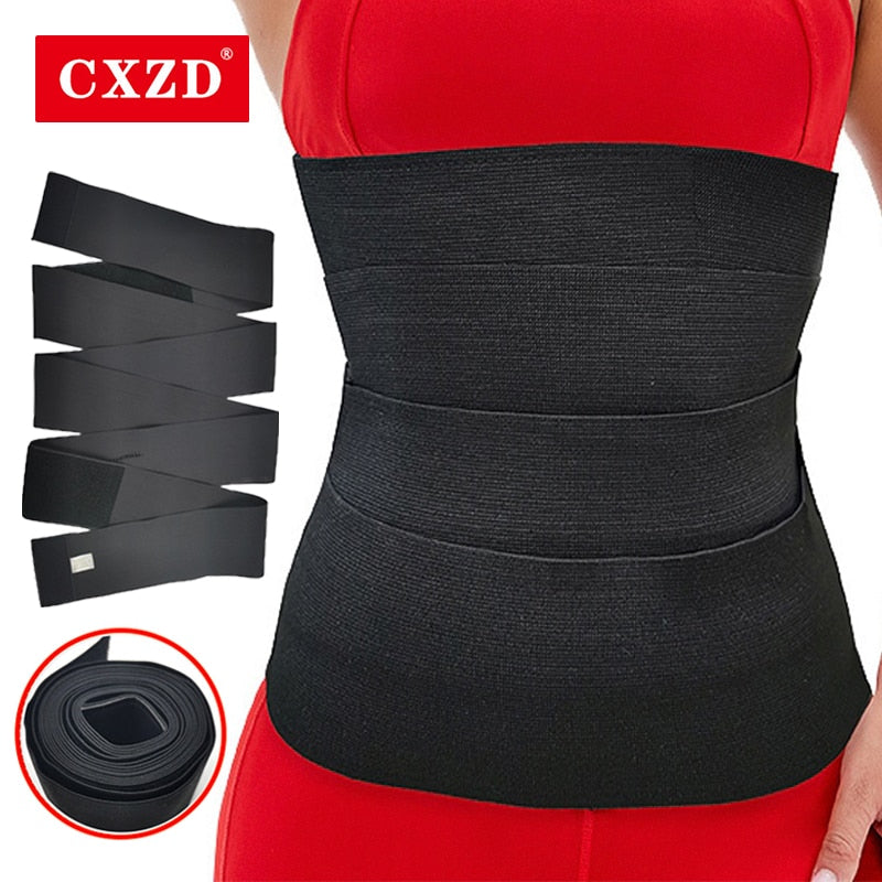 Women Waist Trainer Slimming Belly Reducing Tummy Wrap Belt Elastic Workout Shaper Weight Loss Compression Abdomen