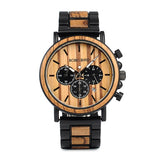 BOBO BIRD Men Watch Wood Watches Women Timepieces Chronograph Quartz Wristwatches