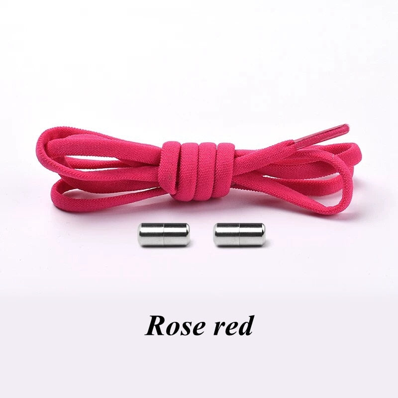 3 Pairs Elastic No tie Shoe laces Round Locking Elastic Shoelaces Kids Adult Running Sneakers Shoelace Lazy Laces 19 Color