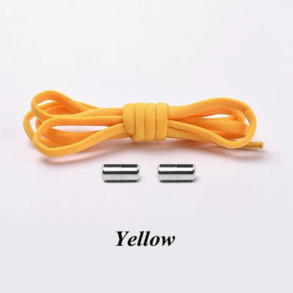 3 Pairs Elastic No tie Shoe laces Round Locking Elastic Shoelaces Kids Adult Running Sneakers Shoelace Lazy Laces 19 Color