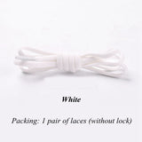 3 Pairs Elastic No tie Shoe laces Round Locking Elastic Shoelaces Kids Adult Running Sneakers Shoelace Lazy Laces 19 Color