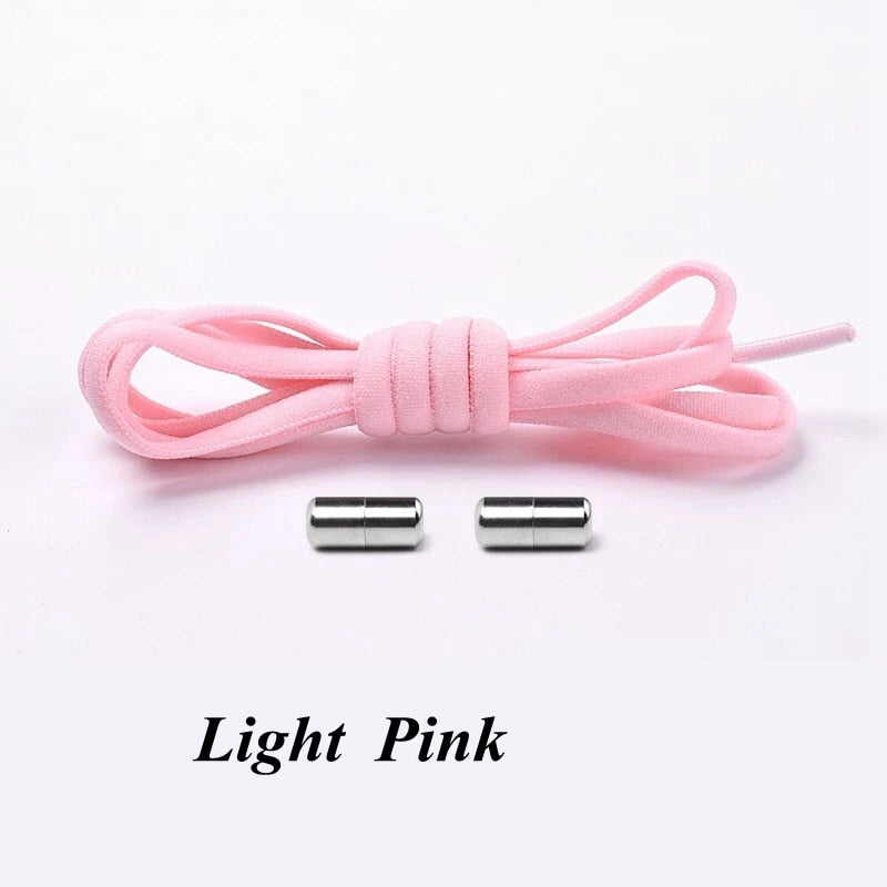 3 Pairs Elastic No tie Shoe laces Round Locking Elastic Shoelaces Kids Adult Running Sneakers Shoelace Lazy Laces 19 Color