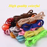 3 Pairs Elastic No tie Shoe laces Round Locking Elastic Shoelaces Kids Adult Running Sneakers Shoelace Lazy Laces 19 Color