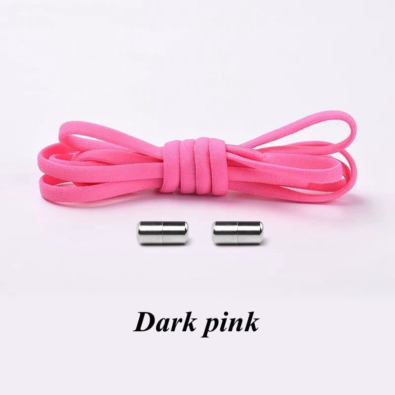 3 Pairs Elastic No tie Shoe laces Round Locking Elastic Shoelaces Kids Adult Running Sneakers Shoelace Lazy Laces 19 Color