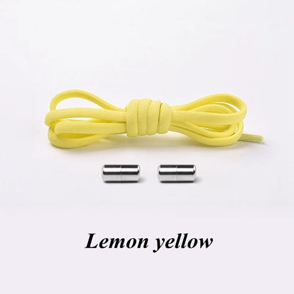 3 Pairs Elastic No tie Shoe laces Round Locking Elastic Shoelaces Kids Adult Running Sneakers Shoelace Lazy Laces 19 Color