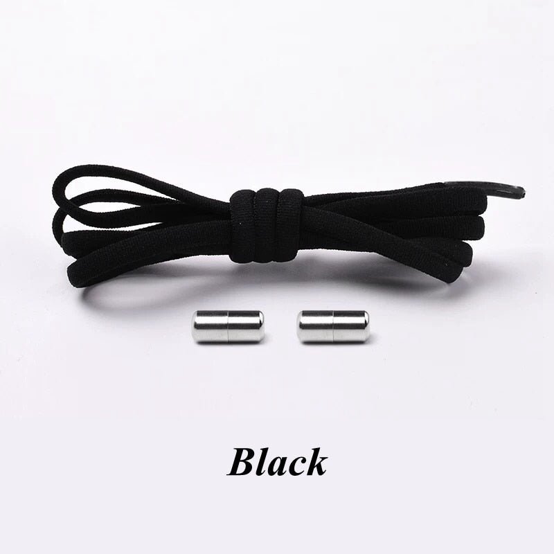 3 Pairs Elastic No tie Shoe laces Round Locking Elastic Shoelaces Kids Adult Running Sneakers Shoelace Lazy Laces 19 Color