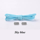 3 Pairs Elastic No tie Shoe laces Round Locking Elastic Shoelaces Kids Adult Running Sneakers Shoelace Lazy Laces 19 Color