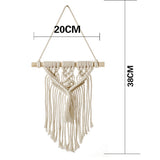 Macrame Wall Hanging Boho Tapestry Angels Wing Woven Bohemian Wall Decor Home Decoration For Apartment Bedroom Living Room