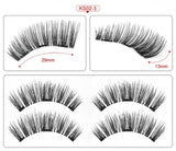 1 pair of 3/4/5 magnet eyelashes Quantum false eyelashes, reusable eyelashes, natural curling false eyelashes