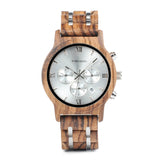 BOBO BIRD Men Watch Wood Watches Women Timepieces Chronograph Quartz Wristwatches