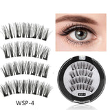 1 pair of 3/4/5 magnet eyelashes Quantum false eyelashes, reusable eyelashes, natural curling false eyelashes