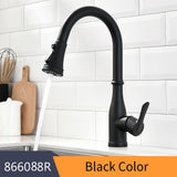 Gold Kitchen Faucets Silver Single Handle Pull Out Kitchen Tap Single Hole Handle Swivel Degree Water Mixer Tap Mixer Tap