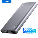 TOPK I1006P Power Bank 10000mAh Portable Charger LED External Battery PD Fast Charging PoverBank For iPhone 14 Pro Max 13 Xiaomi